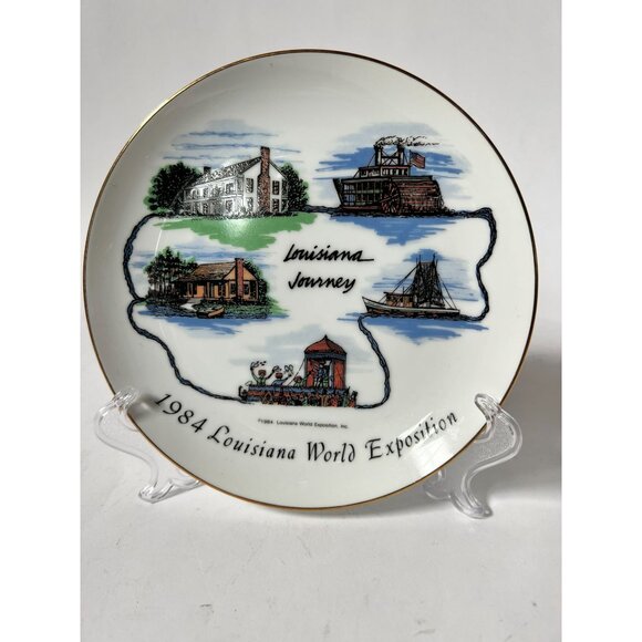 1984 Louisiana World Exposition Commemorative Plate - Picture 13 of 15